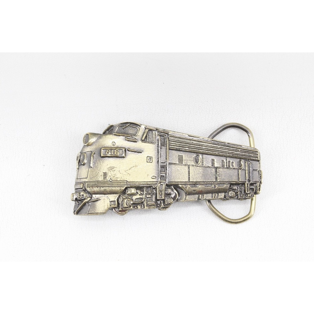 RARE VTG 1981 Locomotive 816 Train Belt Buckle SERIAL # 277 Great American USA‎